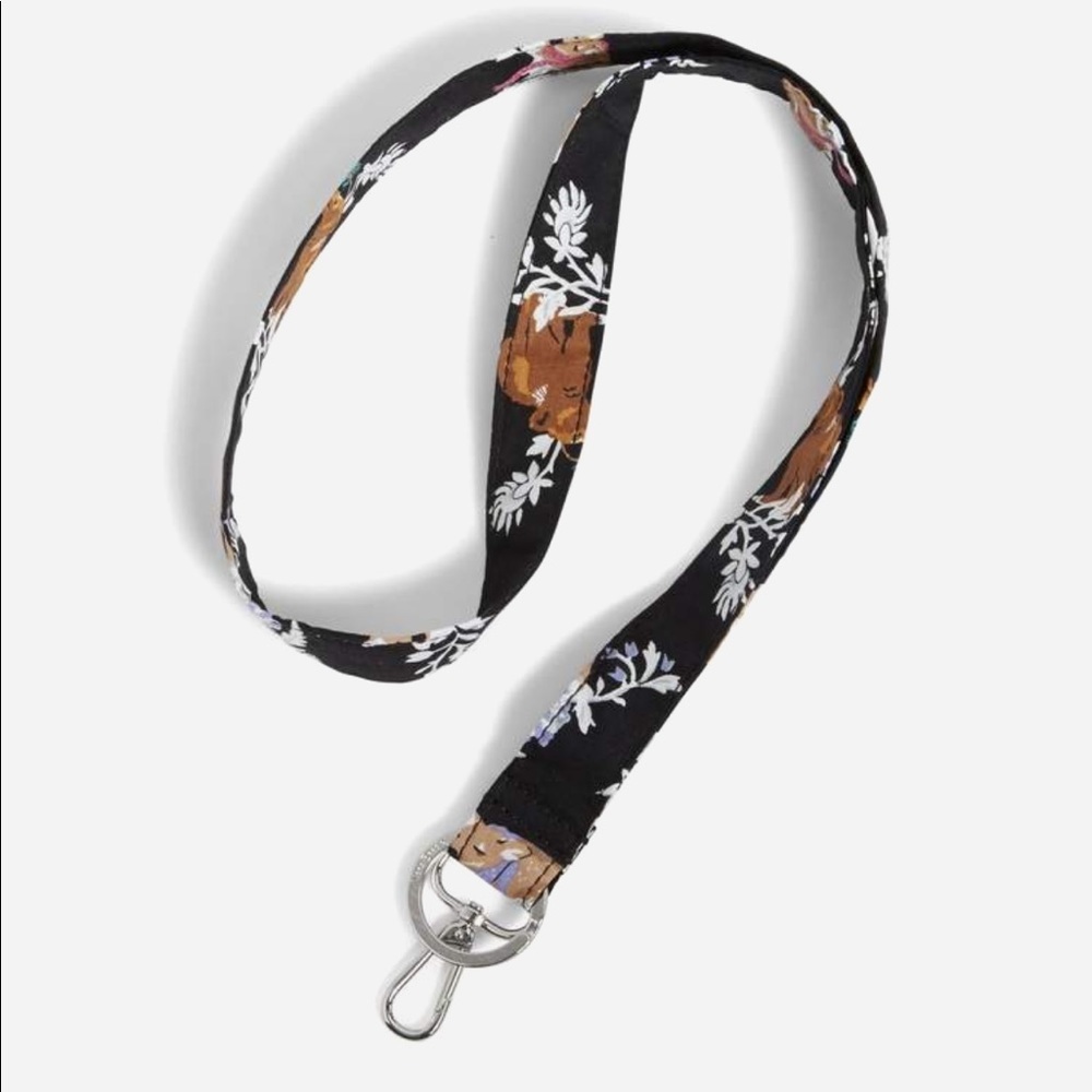 Vera Bradley Wide Lanyard Clip In Merry Mischief